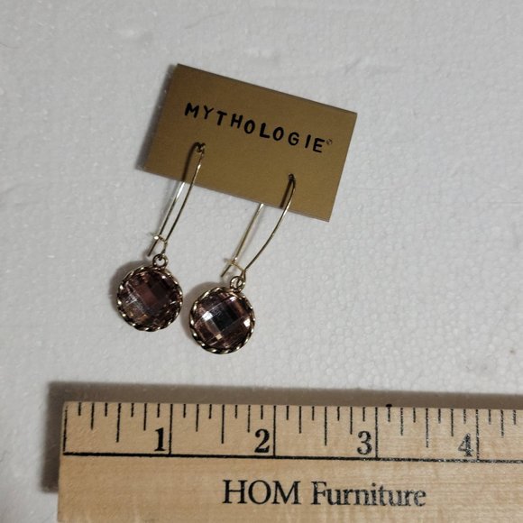 NWT Pink and Gold Mythologie Earrings - Picture 6 of 6